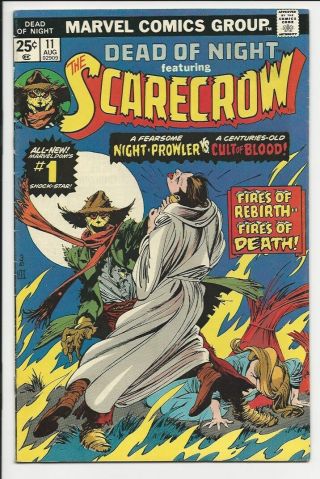 1975 Marvel Dead Of Night 11 Intro Scarecrow Vf