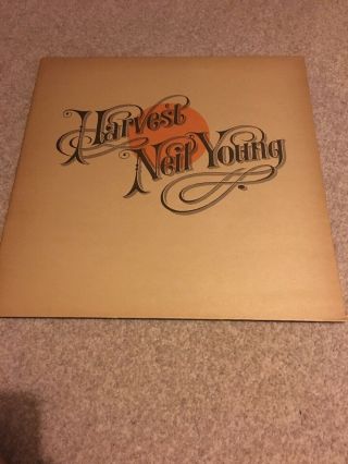 Neil Young Harvest Gatefold Vinyl Album Lp Record 33,  Insert