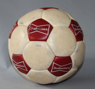Vintage Umbro Thor Size 5 hand sewn leather soccer ball FIFA approved Budweiser 2