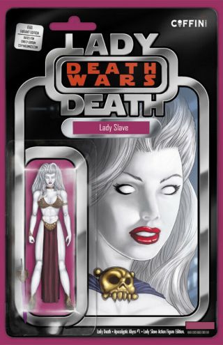 Lady Death Apocalyptic Abyss 1 " Lady Slave Action Figure " Ltd.  Ed.  Comic Book