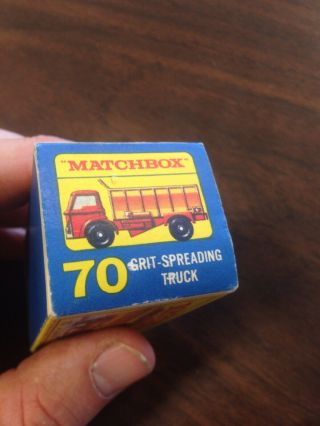 MATCHBOX LESNEY 70 GRIT SPREADING TRUCK NEAR ONLY 5