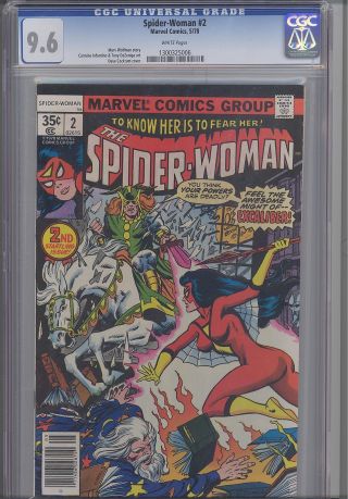 Spider - Woman 2 Cgc 9.  6 1978 Marvel Comic: " Excaliber "