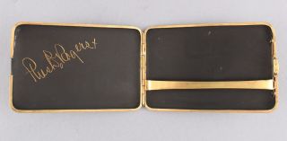 2 Antique Japanese Mixed Metals Inlaid Gold Silver Iron Cigarette Cases 6