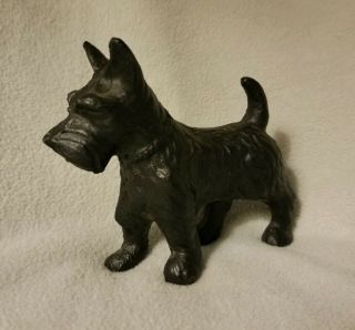 Cast Iron Scottish Terrier Doorstop Paperweight Or Bookends Scotty Dog