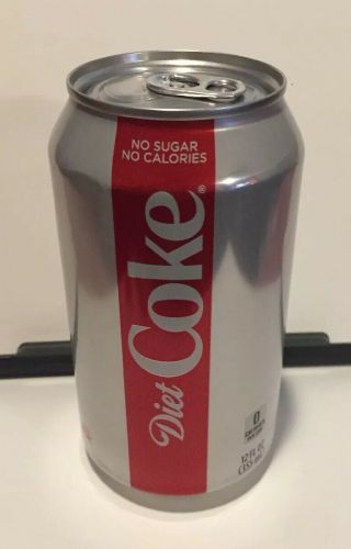 Diet Coke Empty Factory Error Pressurized 12oz Can - Rare