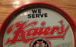 Old Kaiers Beer Tray Mahanoy City PA Coal Region Advertising Star Of Excellence 2