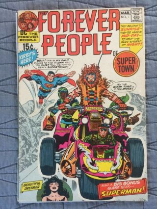 Rare 1971 Bronze Age Forever People 1 Key 1st Full Darkseid Complete Kirby