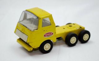 Tonka Vintage Pressed Steel Yellow Tonka Lowboy Flatbed Truck