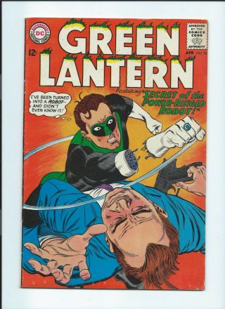 Dc Green Lantern 36 (1965) " Secret Of The Power Ringed Robot " Fn