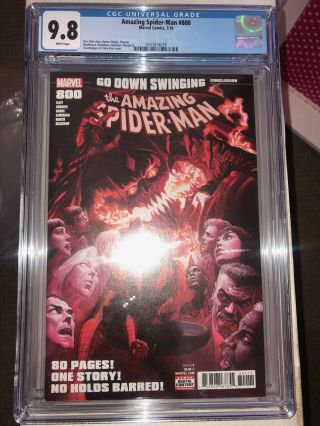 Spiderman 800 Cgc 9.  8 Dan Sott Alex Ross Norman Osborn