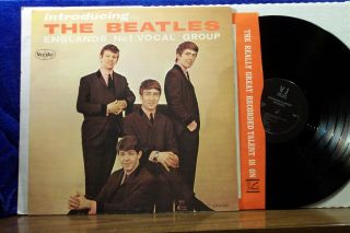 The Beatles Lp " Introducing The Beatles " Vee Jay Records W Small Vj Vg,