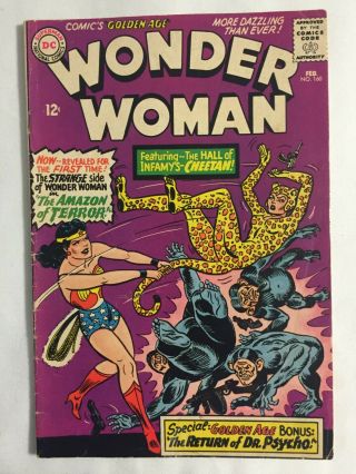 Wonder Woman 160 (1st Series Dc Comics 1966) - First Appearance Of Cheetah