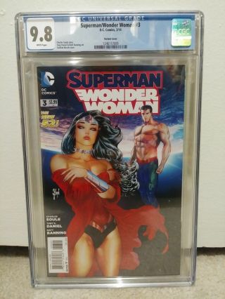 Superman / Wonder Woman 3 1:25 Guillem March Variant Vhtf Cgc 9.  8 Sexy D.  C