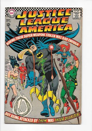 Justice League Of America Jla 53 Vf May 1967 Stolen Weapons