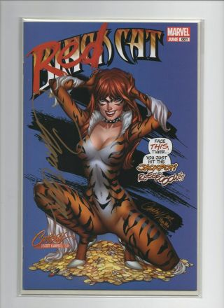 Black Cat 1c J Scott Campbell Variant Cover Signed With