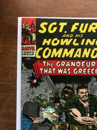 Sgt Fury 33 NM 9.  4 Perfect Spine Solid Black Cover Completely Unblemished 3