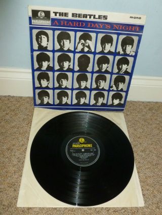 The Beatles - A Hard Days Night Lp Uk 1st Press 1964 Mono Parlophone Pmc 1230