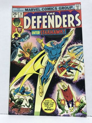 The Defenders 28 October 1975 1st Appearance Of Starhawk Guardians Ofthe Galaxy