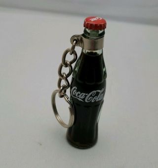Vintage Welcome To Las Vegas Coca Cola Classic Coke Glass Bottle Keychain