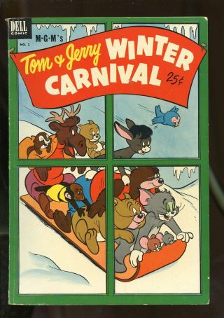Dell Giant Tom & Jerry Winter Carnival 1 Fine 6.  0 1952