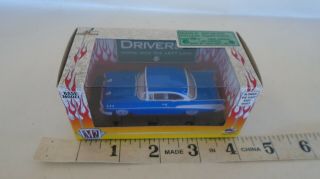 1/64 Die - Cast Car M2 Auto Drivers 1957 Chevrolet Blue Wheel Chase Car