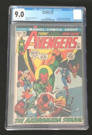 Avengers 96 Cgc 9.  0 (white Pages) Kree Skrull War Neal Adams