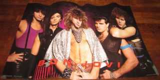 Bon Jovi - 1984 Vintage Ross Halfin Poster 20 " X 30 "