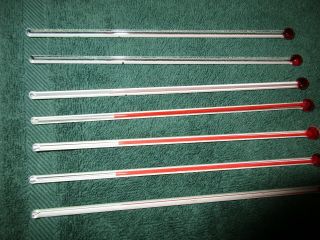 7 Vintage 6 1/2 " Thermometer Replacements