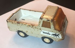 Vintage Tonka Truck Mini Pickup Truck Unibody White