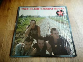 The Clash Lp Combat Rock Uk Cbs 1st Press & Poster & In Shrink,