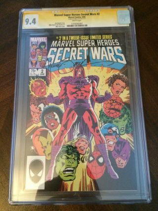 Marvel Comics: Secret Wars 2 Cgc 9.  4 (signed Mike Zeck)
