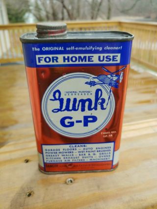 Vintage Gunk G - P Degreaser Can Tin,  Empty.  One