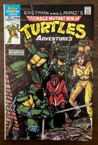 Teenage Mutant Ninja Turtles Adventures 1 1988 1st App Krang Bebop Rocksteady