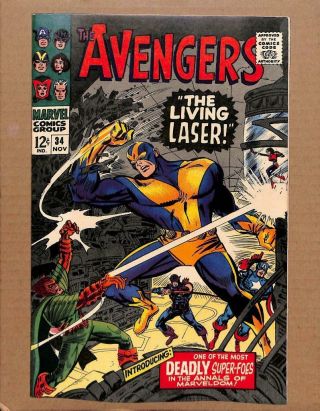 Avengers 34 - Near 9.  2 Nm - Captain America Iron Man Thor Marvel Comics