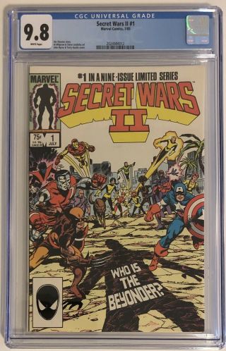Marvel Heroes Secret Wars 2 1 Cgc 9.  8 Rare Comic 1985
