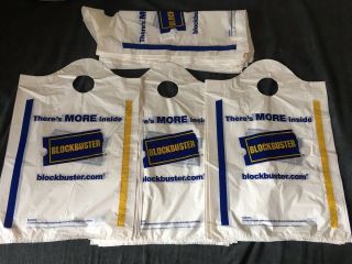 Blockbuster Video Store Plastic Bag Rare Collectible Movie Store Old Stock