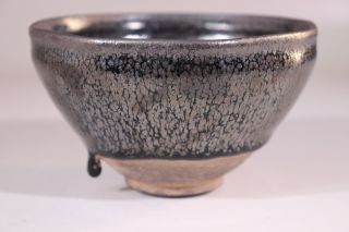 Chinese Square Jian Kiln Oil Droplets Porcelain Bowl