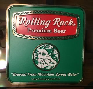 Vintage Rolling Rock Beer Sign Stand Up Raised Letters Latrobe Pa Advertising