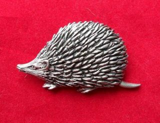 Vintage Hedgehog Porcupine Signed Pin Jj Safety Clasp