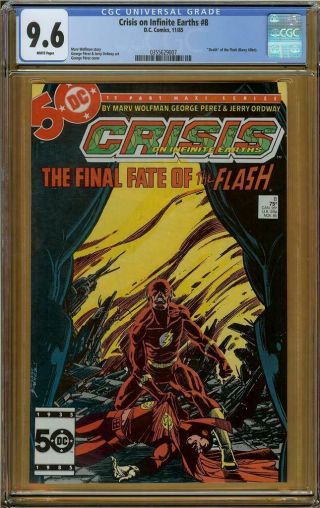 Crisis On Infinite Earth 8 Cgc 9.  6 Death Of Flash