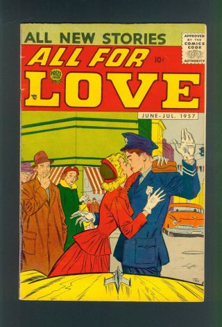 All For Love V 1 2 (1957) Fine (6.  0) Romance Prize Group