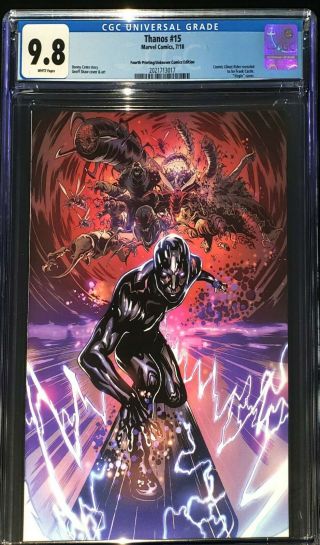 Thanos 15 Unknown Comics Virgin Cover Cgc Cgc 9.  8 Cosmic Ghost Rider Revealed