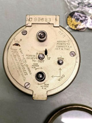 Vtg Minneapolis - Tycos Thermometer/ Minneapolis - 77 8 Day 7 Jewel Clock,  1918,  1926 5