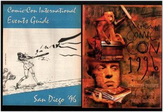 Htf 1996 San Diego Comic Con Progam Book,  Events Guide & Two On - Site Newsletters