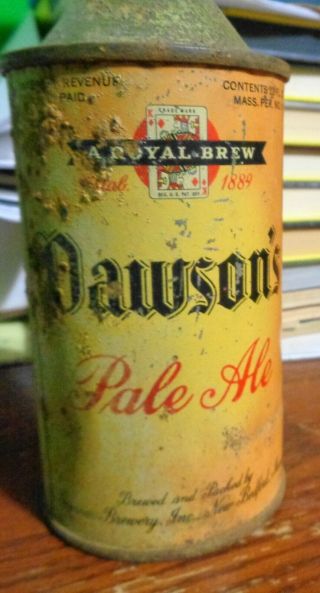Dawson ' s Pale Ale Cone top beer can IRTP Mass. 2