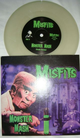 Rare Misfits Monster Mash 7 " 45 Glow In The Dark Vinyl 1999 Glenn Danzig