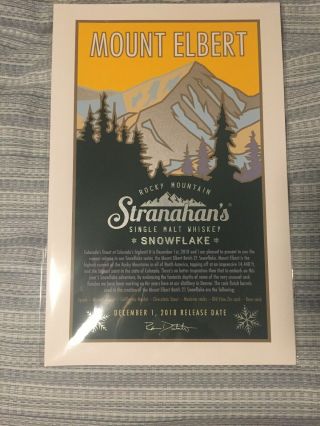 Stranahan’s Whiskey Snowflake - Mount Elbert 2018 Print