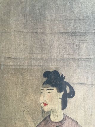 A Huge and Important Framed Chinese Qing Dynasty Painting on Silk,  Japanese 4