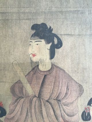 A Huge and Important Framed Chinese Qing Dynasty Painting on Silk,  Japanese 5