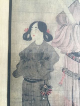 A Huge and Important Framed Chinese Qing Dynasty Painting on Silk,  Japanese 6